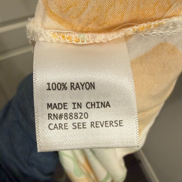 RACHEL ZOE Plus 2X Tropical Top Shirt Blouse Tunic - Picture 5 of 5